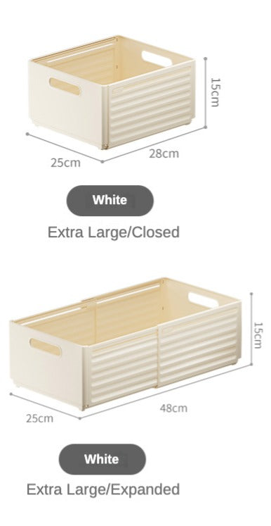 Multi-Purpose Expandable Organizer Drawer - Stackable, Versatile Storage Solution for Home & Office