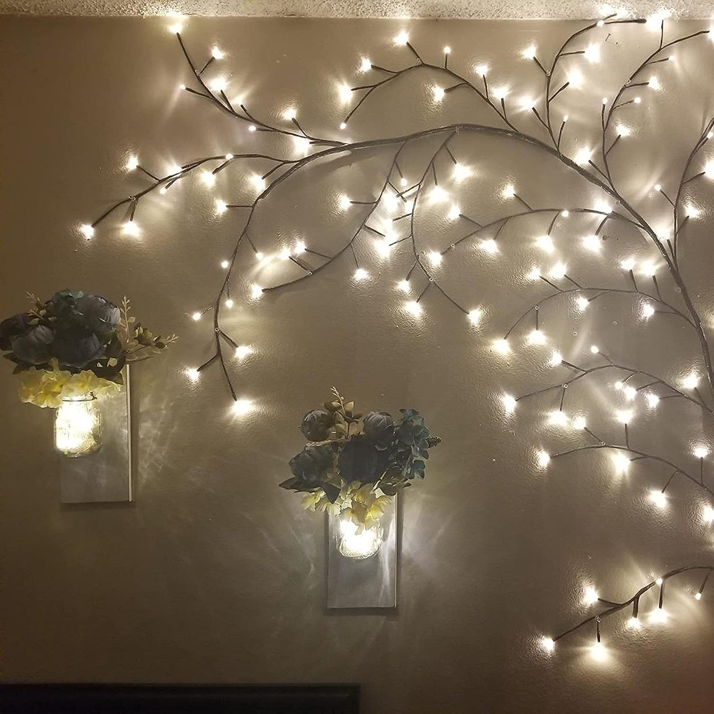 Enchanted LED Rattan Branch Lights - Perfect for Room Ambiance and Special Occasions