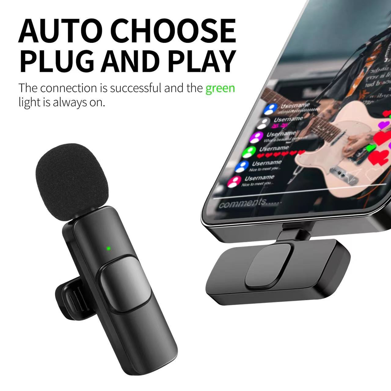 Compact Dual-Channel Wireless Lavalier Microphone System for Creators - Crystal Clear Audio for Live Streaming, Vlogging, Podcasts, TikTok Content Creation & More