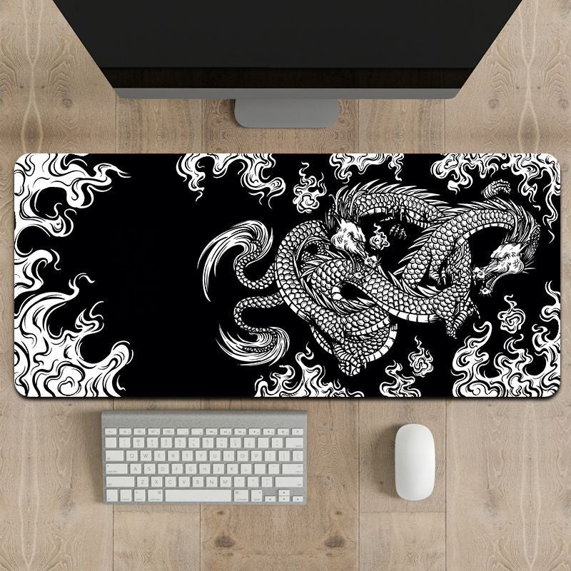 Dragon Totem Large Gaming Mouse Pad - Extended, Thick, Non-Slip Desk Mat for Gamers and Office Use