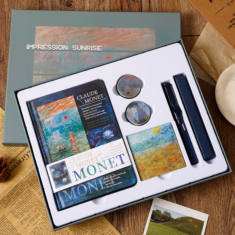 Masterpiece Collection: American Oil Painting Handbook Set – Van Gogh & Monet Edition for Students