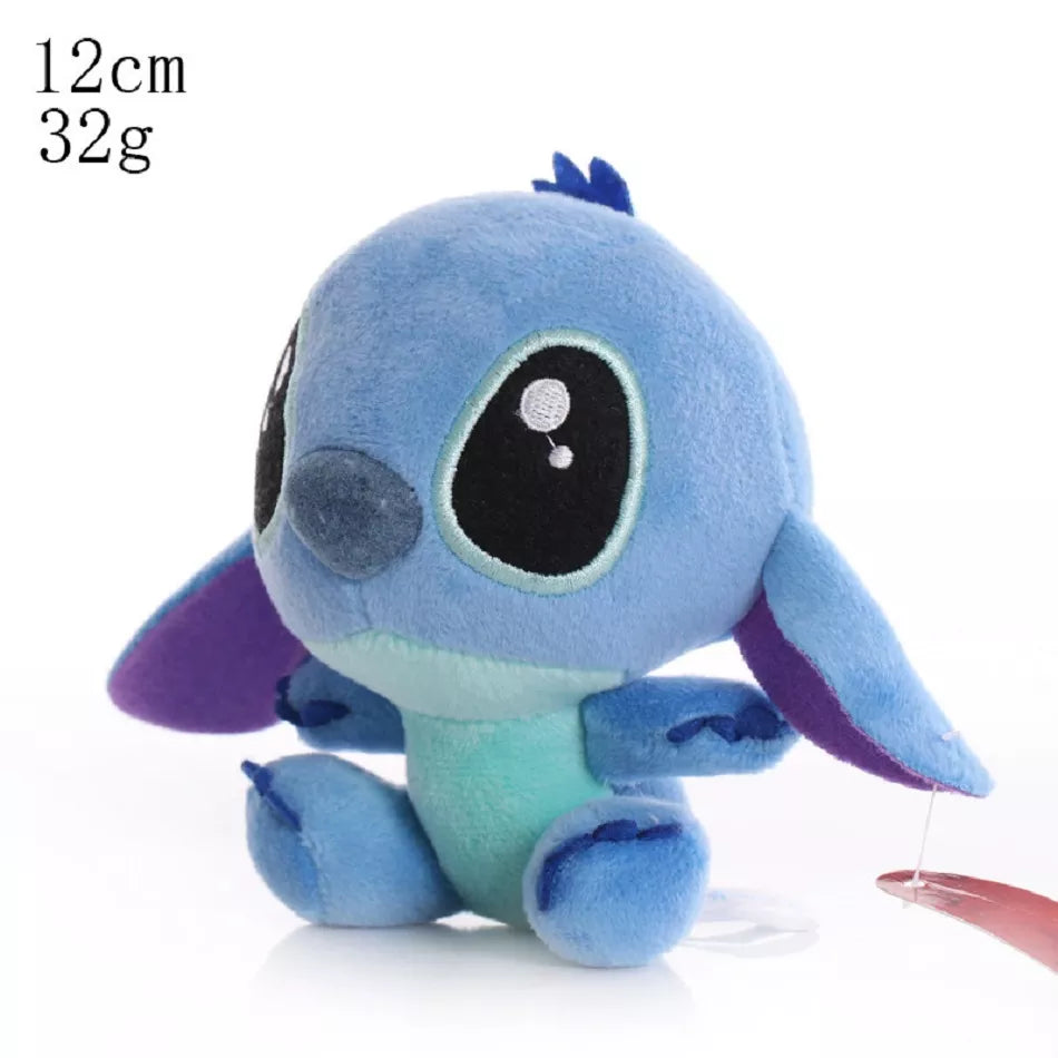20cm Disney Anime Stitch Plush Stuffed Kawaii Toys TV Same Paragraph Role Pendant Doll Kids Birthday Gifts Couple Models