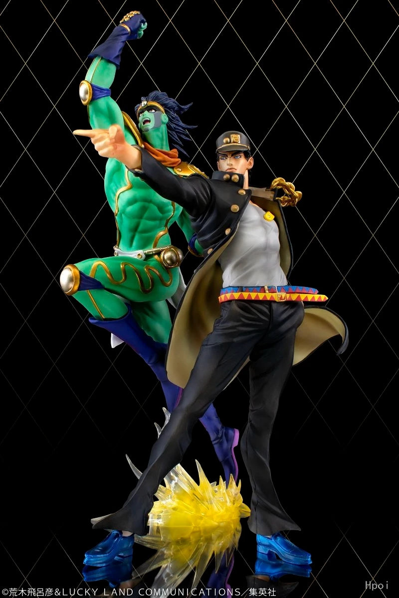 JoJo’s Legacy Collection: Kujo Jotaro & Jolyne Cujoh PVC Action Figures - Unleash the Stand Power!