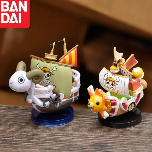 Tiny Titans of the Sea: One Piece Mini Ship Collection - Thousand Sunny & Going Merry Model Set