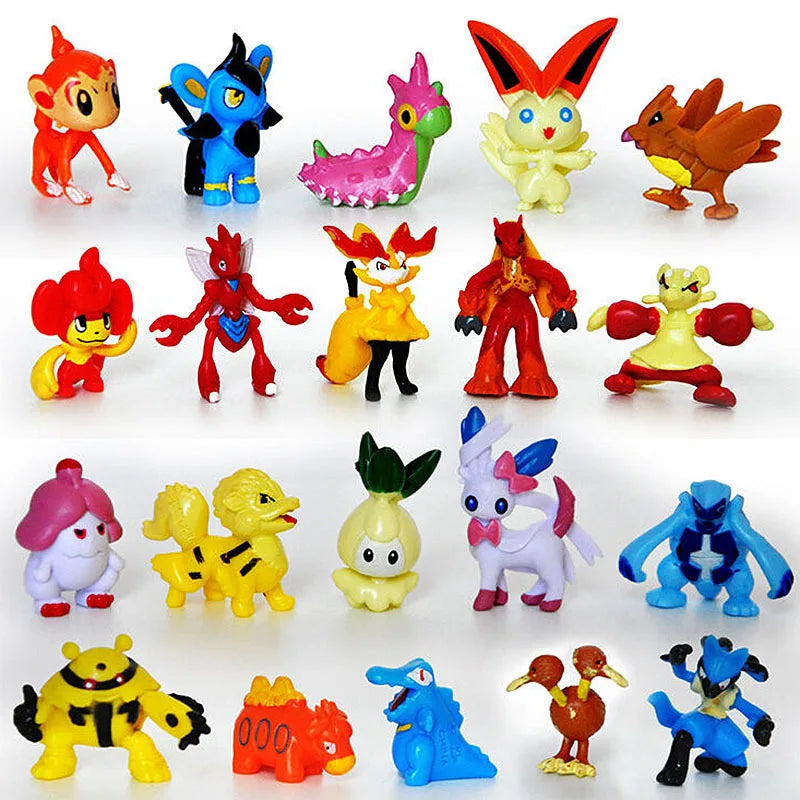 Ultimate Pokémon Mini Figure Set - 144 Pcs of Adorable 2-3cm Collectibles