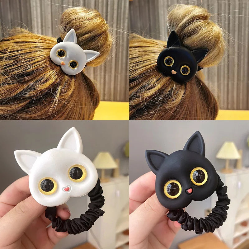 Charming Whimsy Cat Hair Ties – Adorable Feline-Inspired Elastic Bands