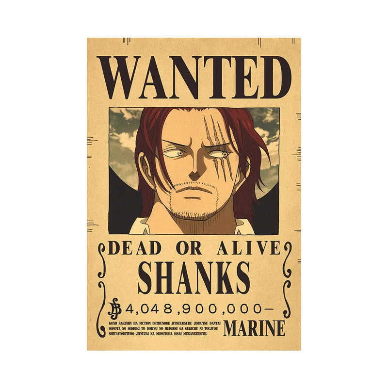 One Piece Vintage Wanted Posters - Luffy's Bounty Collection