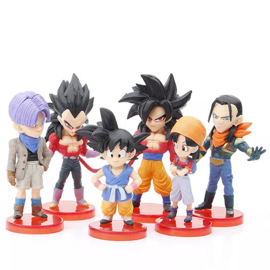 Exclusive Dragon Ball GT Collectible Set - Super Saiyan 4 Goku & Pan Action Figures