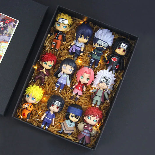 Exclusivo juego de minifiguras de Naruto de 12 piezas – Coleccionables versión Q