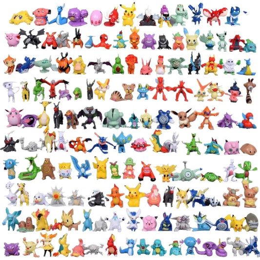 Juego de minifiguras Pokémon definitivo: 144 piezas de adorables coleccionables de 2 a 3 cm